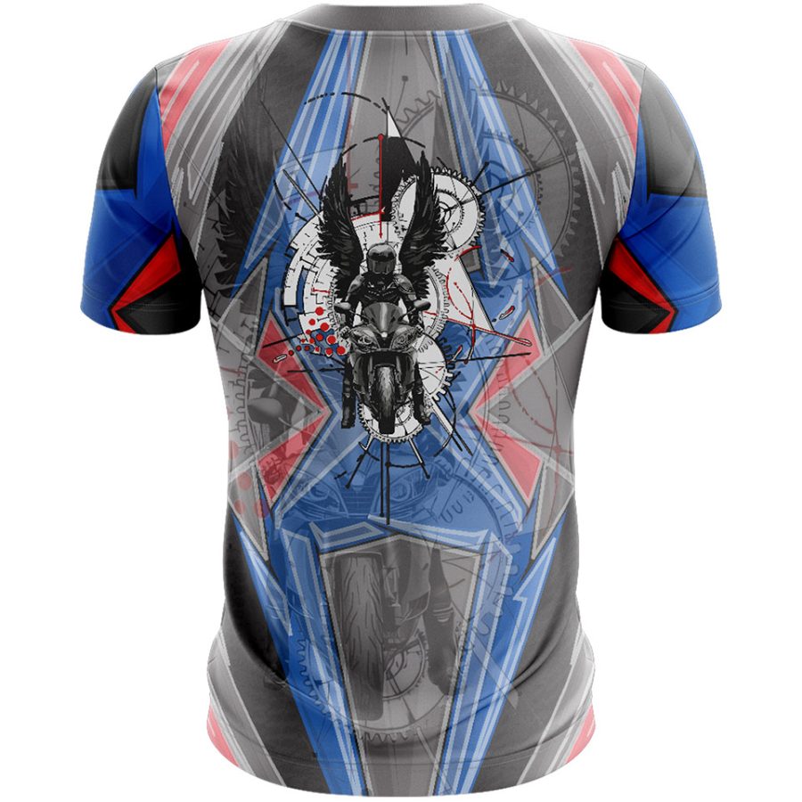BMW S1000RR sport bike sublimated all over print tshirt back