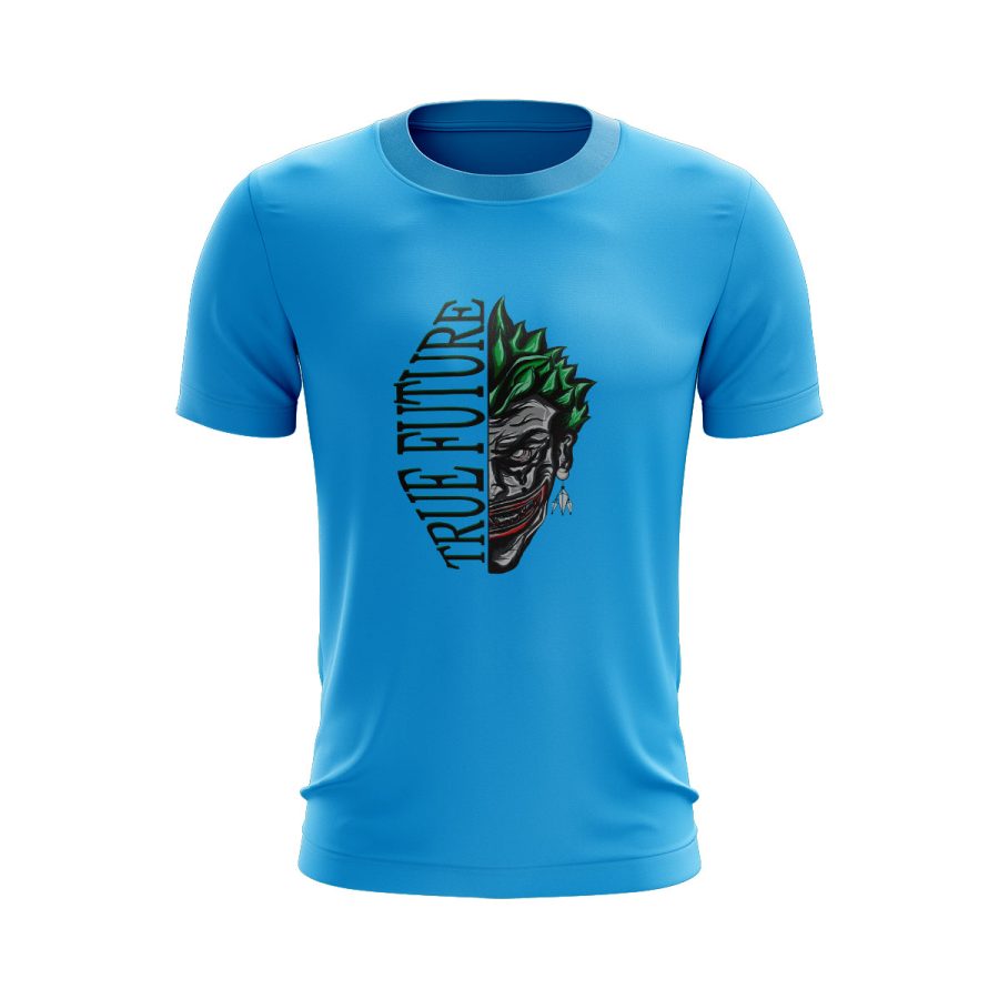 Batman joker Graphic T Shirt sky blue
