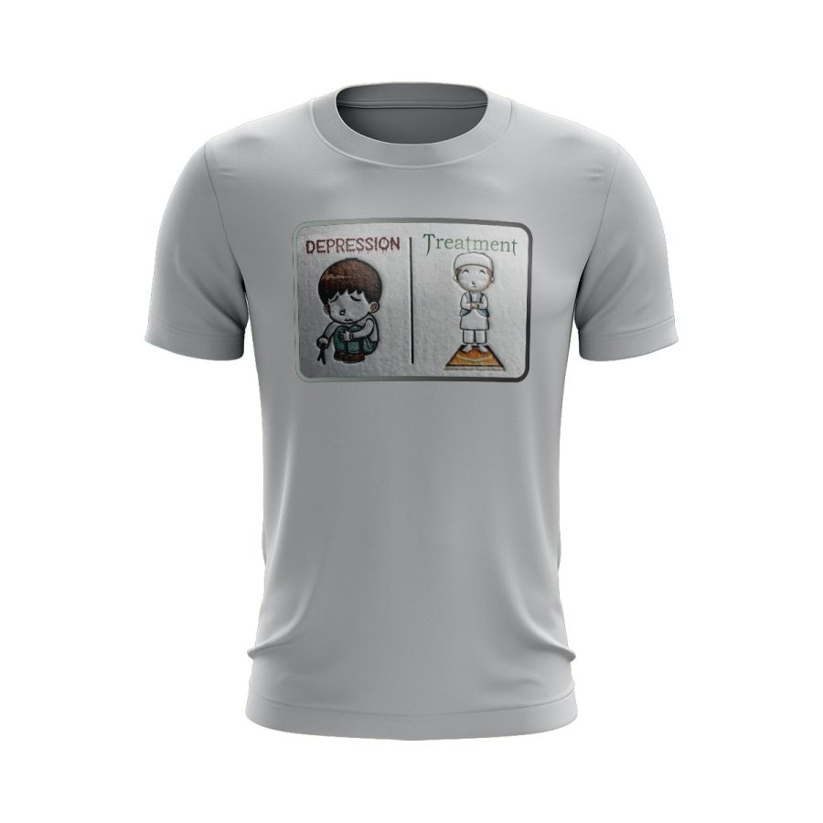 namaz treatment of depression اسلامی graphic digital heat transfer sticker Islamic t shirt