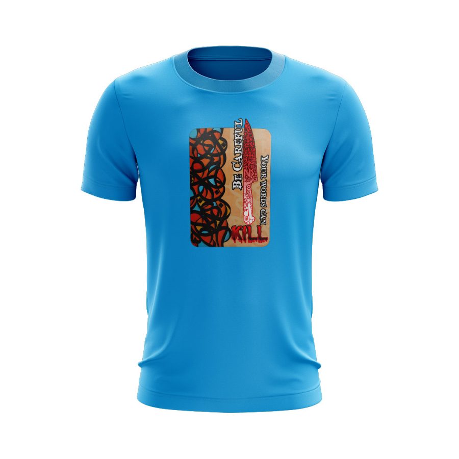 Unique digital sticker Graphic Islamic t shirt words can kill control tongue اسلامی graphic digital sticker Islamic t shirt