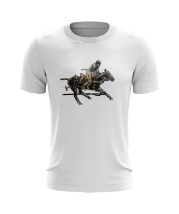 Equestrian Horse Polo Shandur Pass graphic T Shirt WHITE