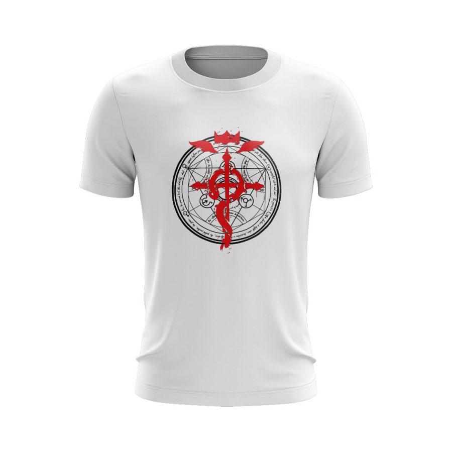 Graphic T Shirt WHITE Full metal alchemist Graphic T Shirt WHITE