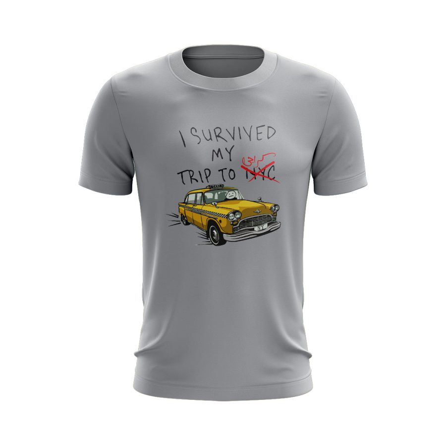 Graphic T Shirt GREY I survived karachi Graphic T Shirt GREY