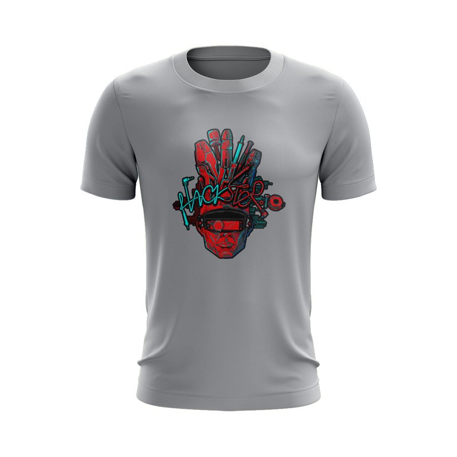 NFT Hackster Graphic T Shirt GREY