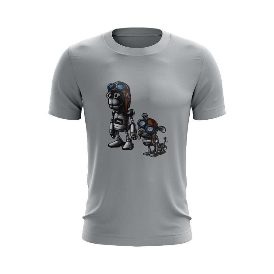 NFT robot friends Graphic T Shirt GREY