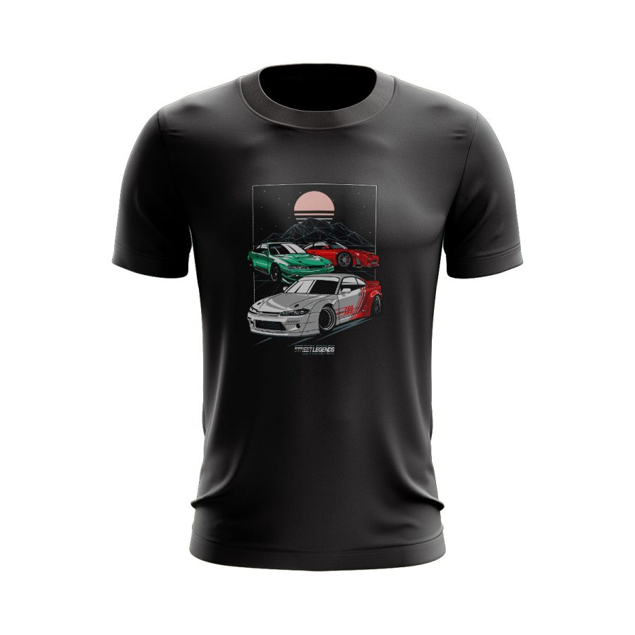 Graphic T Shirt Black Nissan s chassis drift machines graphic T Shirt Black
