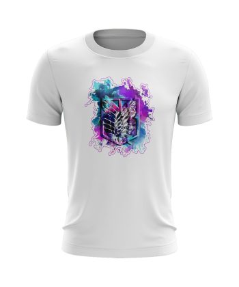 attack on titan anime digital graphic T Shirt WHITE
