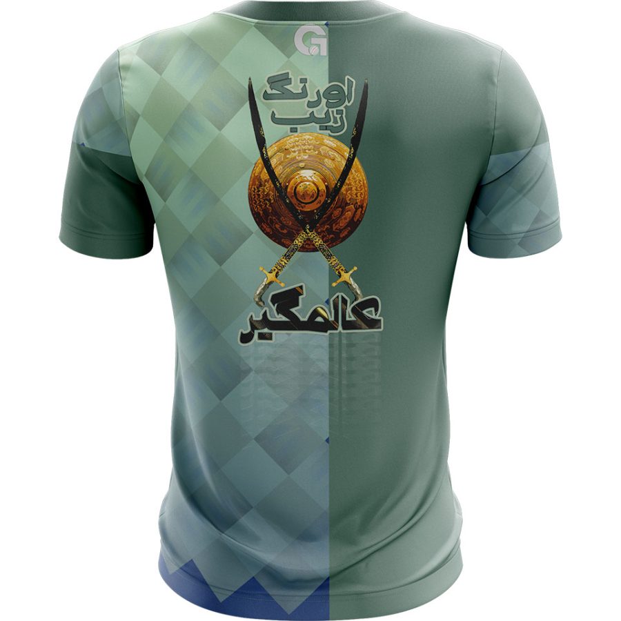 aurangzeb alamgir اسلامی all over print islamic heroes t shirt back