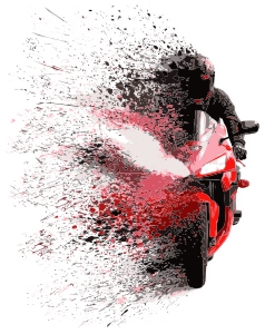 bike splatter graphic t shirt