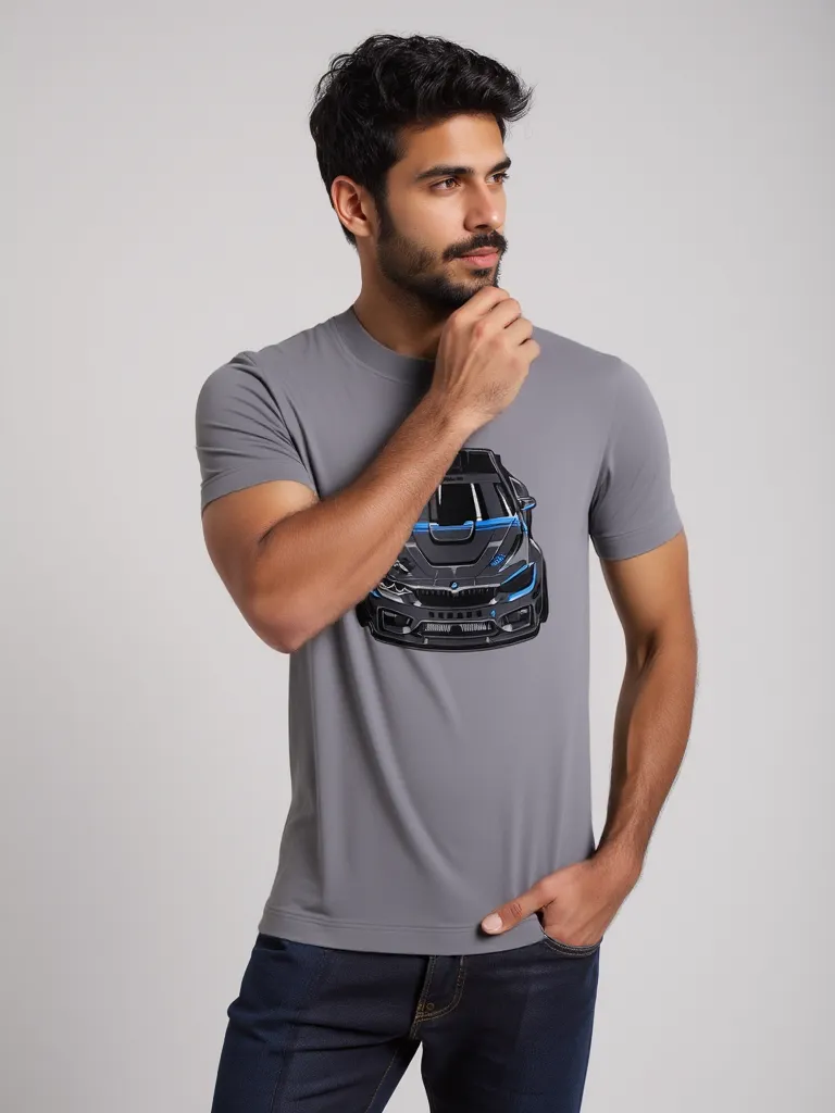 bmw customer picture bmw concept car graphic T Shirt GREY