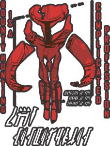 bounty hunter gaming graphic t shirt