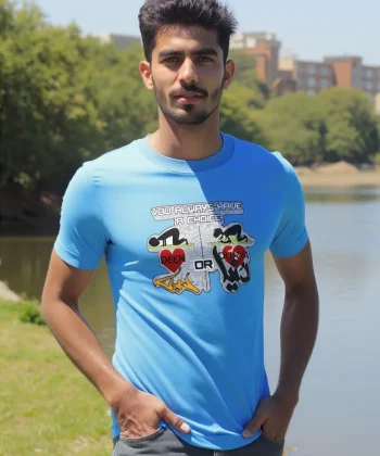 choice dunya or deen اسلامی graphic digital heat transfer sticker Islamic t shirt