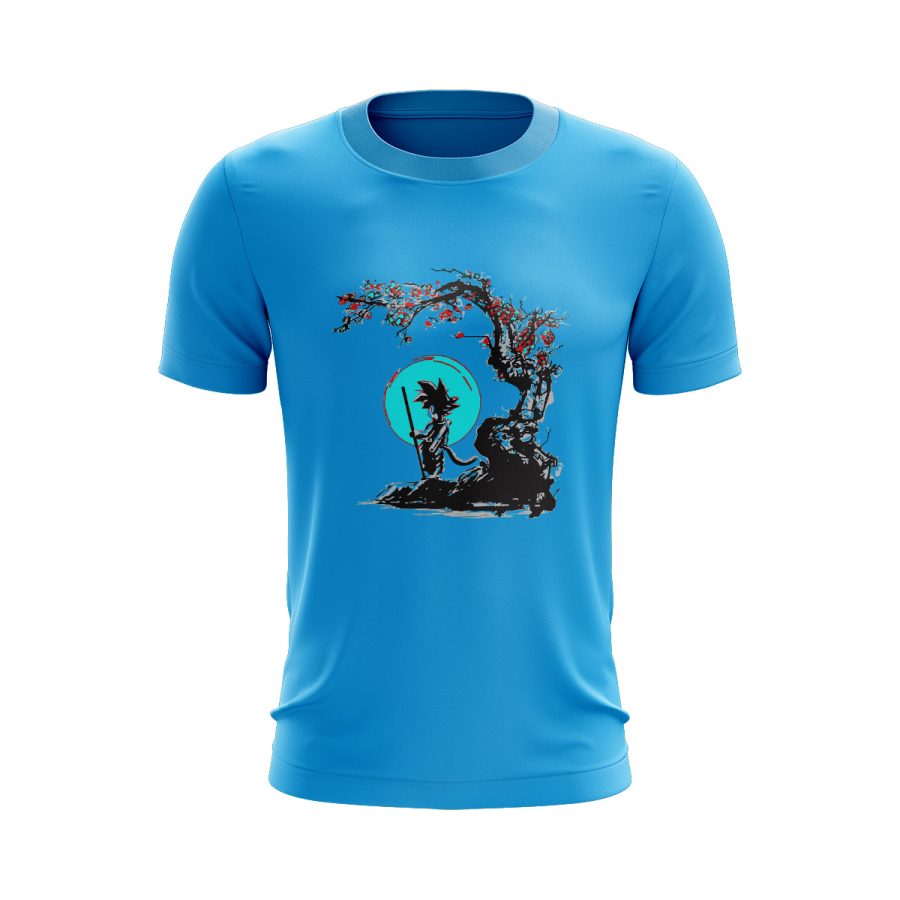 dragonball z super saiyen gaming Graphic T Shirt sky blue