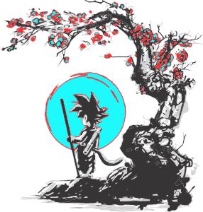 dragonball z super saiyen gaming graphic t shirt