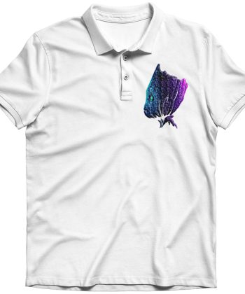 groot guardians of the galaxy embroidered polo shirt White