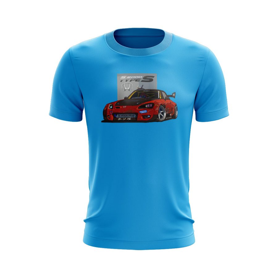 Graphic T Shirt sky blue honda s2000 car drift machine jdm graphic T Shirt sky blue