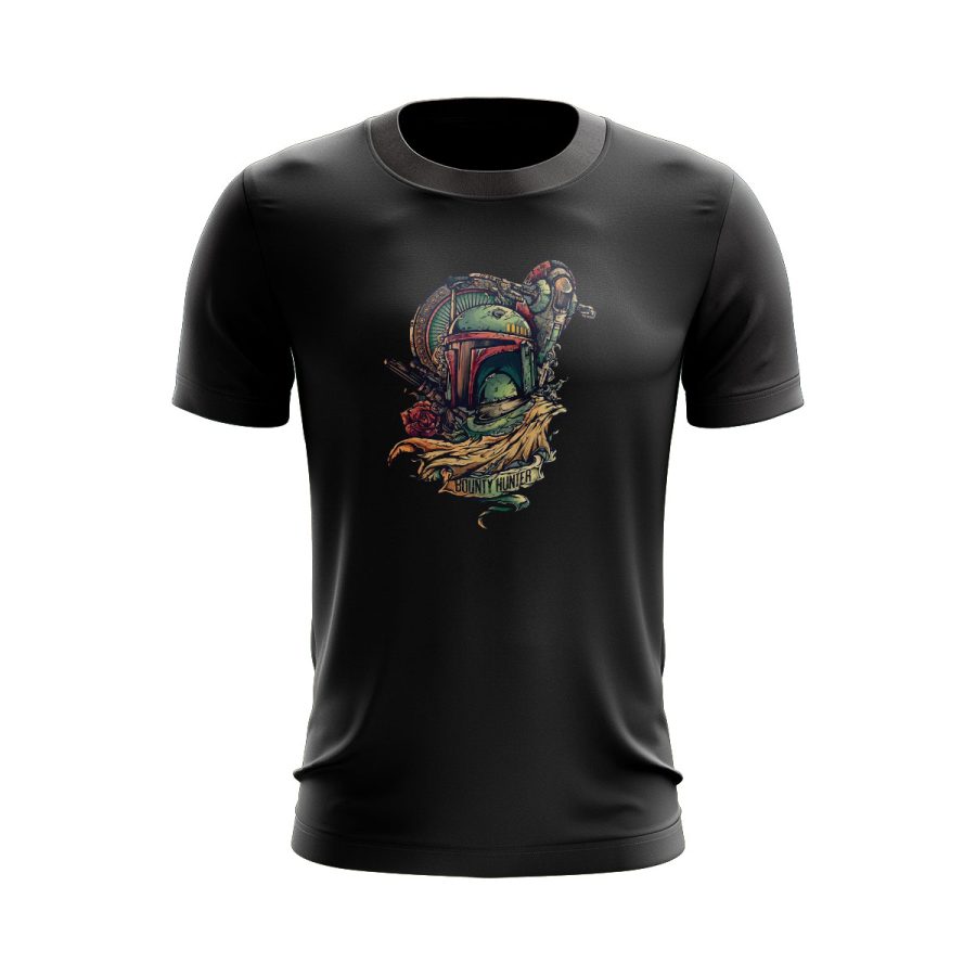 Graphic T Shirt Black mandalorian bounty hunter Graphic T Shirt Black