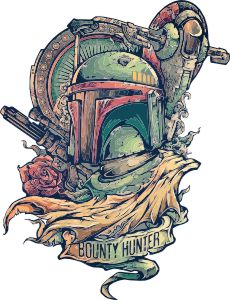 mandalorian bounty hunter graphic t shirt