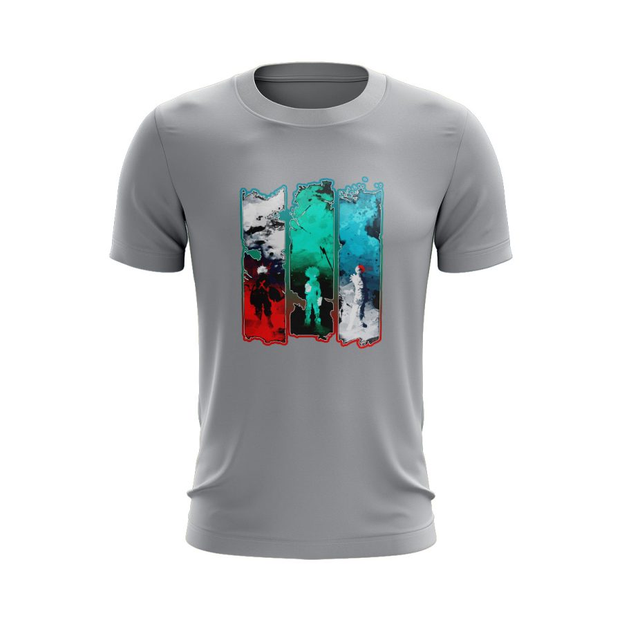my hero academia Graphic T Shirt GREY