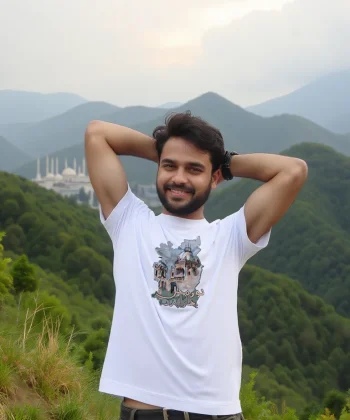 bahawalpur noor mehal pakistani graphic T Shirt WHITE