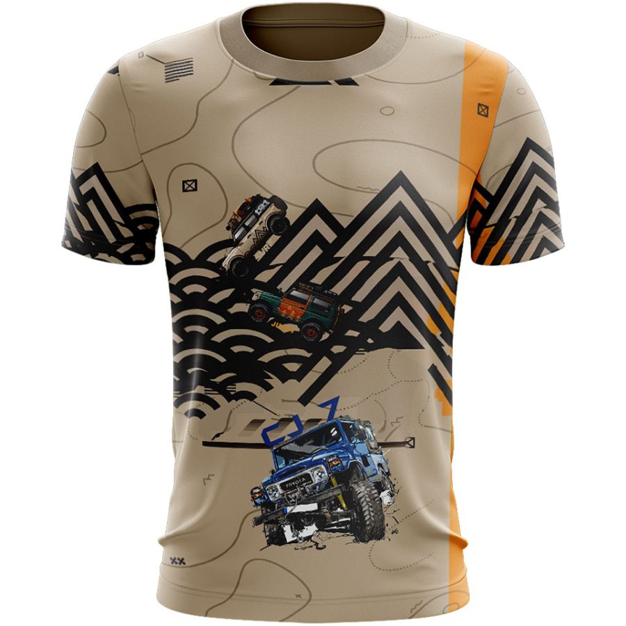 offroad jeep 4x4 adventure sublimation all over print tshirt