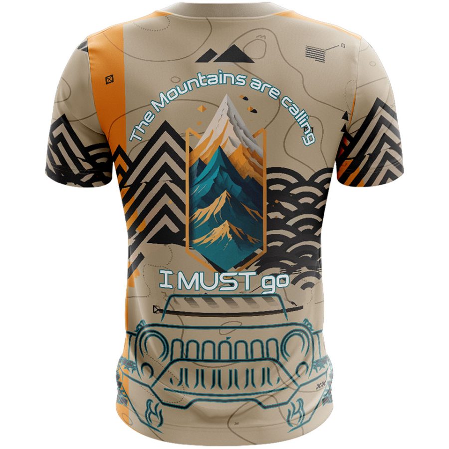 offroad jeep 4x4 adventure sublimation all over print tshirt back