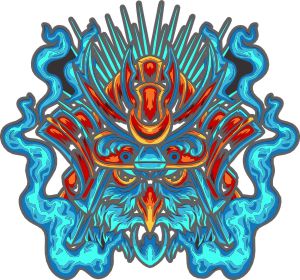 owl samurai graphic t shirt