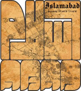 pakistan islamabad capital city map desi graphic t shirt