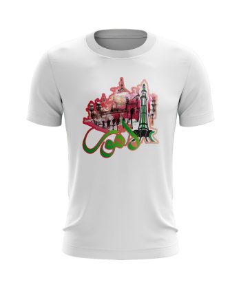 pakistan lahore badshahi masjid minar e pakistan Graphic T Shirt WHITE
