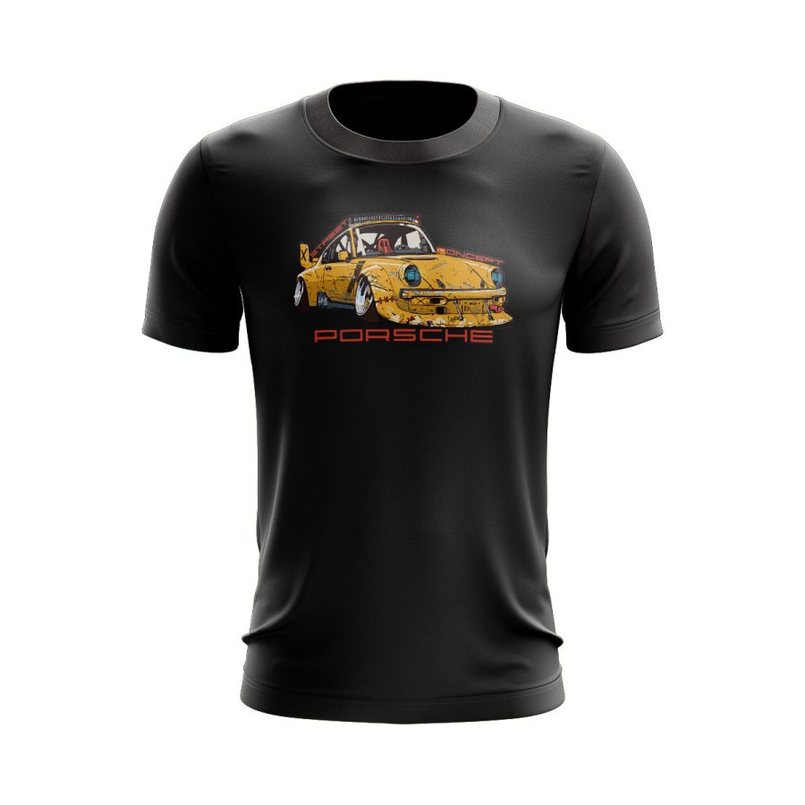 porsche 911 carrera concept race car graphic T Shirt Black