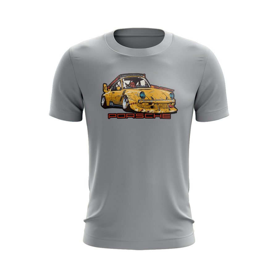 porsche 911 carrera concept race car graphic T Shirt GREY