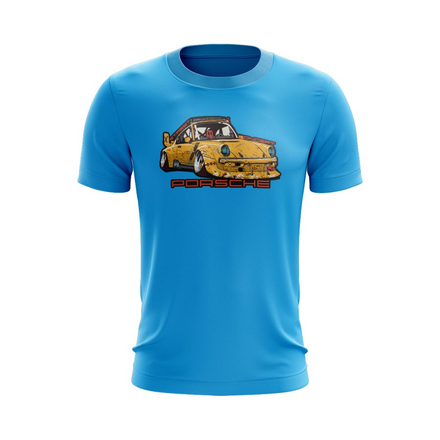 porsche 911 carrera concept race car graphic T Shirt sky blue