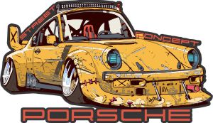porsche 911 carrera concept race car graphic t shirt