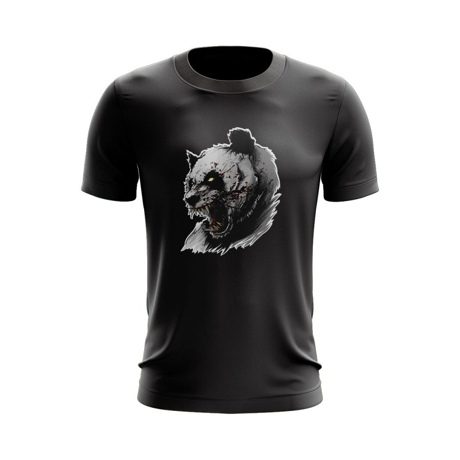 rage panda Graphic T Shirt Black