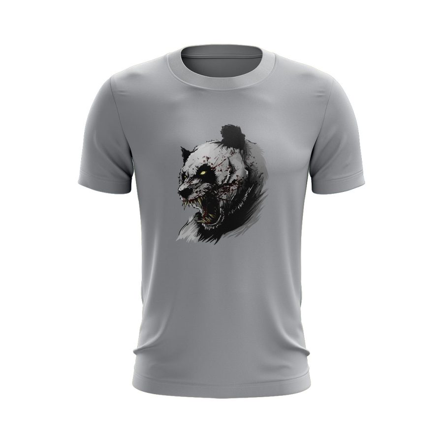 rage panda Graphic T Shirt GREY
