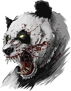 rage panda graphic t shirt