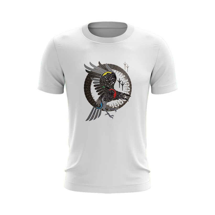 raven crow Graphic T Shirt WHITE