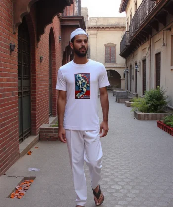 reflect upon universe اسلامی graphic digital heat transfer sticker Islamic t shirt