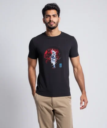 japanese samurai katana Graphic T Shirt GREY