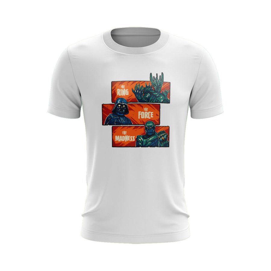 Graphic T Shirt WHITE sauron thanos darth vader villain graphic T Shirt WHITE