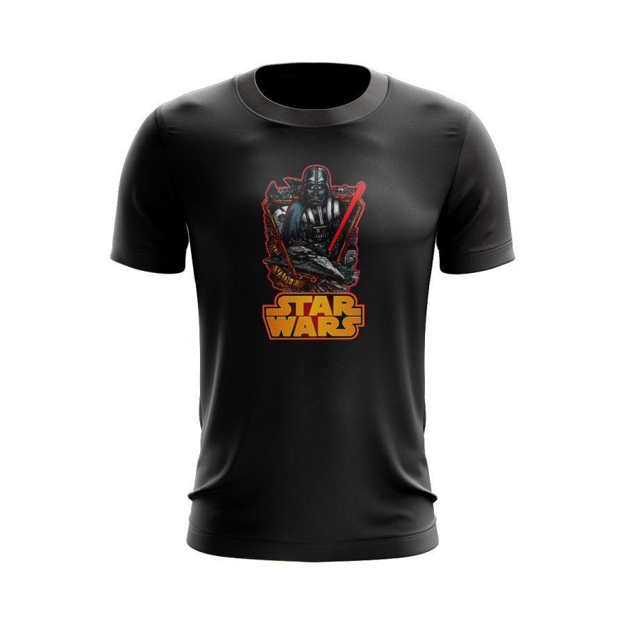 Graphic T Shirt Black star wars darth vader digital graphic T Shirt Black
