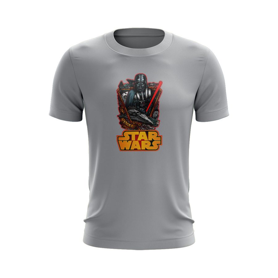 Graphic T Shirt GREY star wars darth vader digital graphic T Shirt GREY