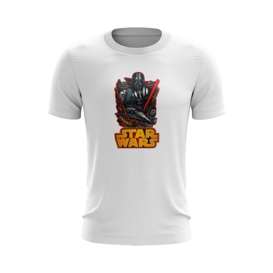 Graphic T Shirt WHITE star wars darth vader digital graphic T Shirt WHITE