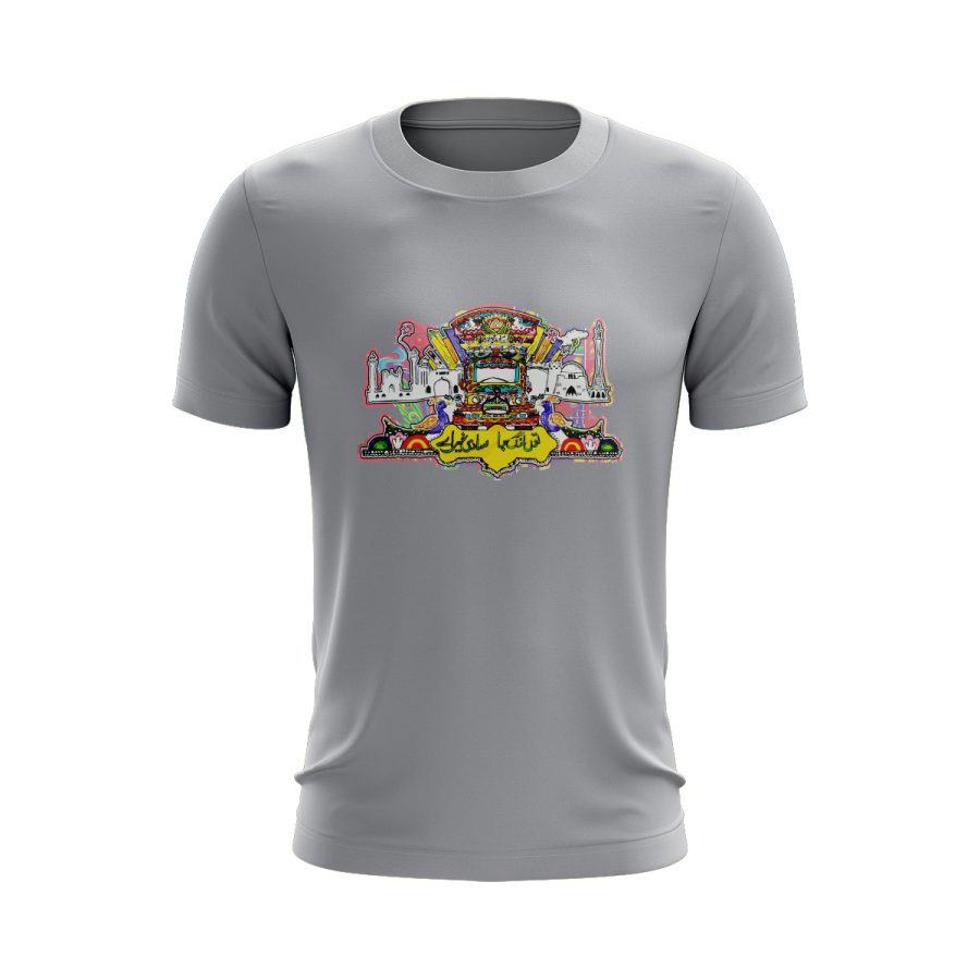 truck art pakistan to lang ja graphic T Shirt GREY