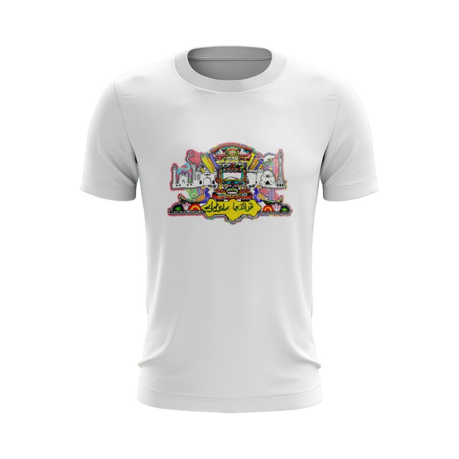 truck art pakistan to lang ja graphic T Shirt WHITE