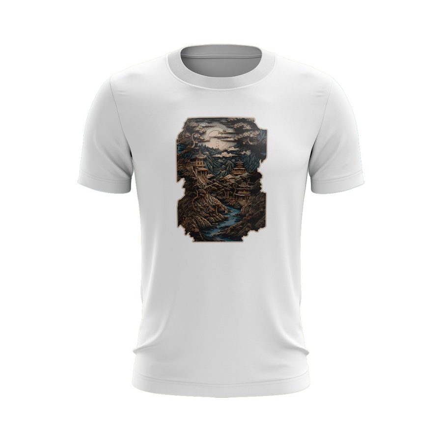 Japanese pop art Graphic T Shirt WHITE