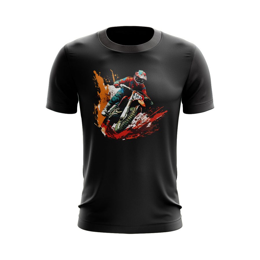 dirt track tail motor bike Graphic T Shirt Black