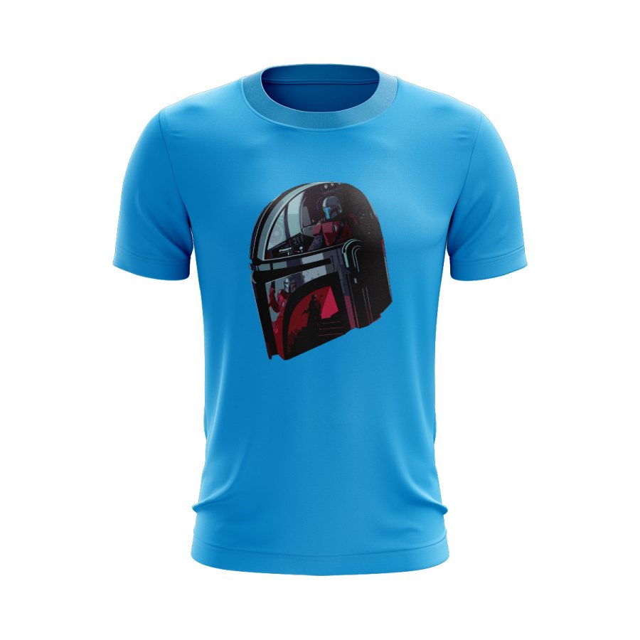 mandalorian helmet Graphic T Shirt sky blue mandalorian helmet Graphic T Shirt sky blue