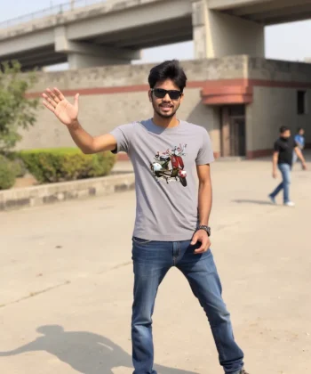 old vespa rul te gaye an رل تے گئے آں tshirt WHITE