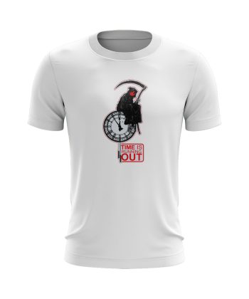 tik tok time is running out graphic T Shirt WHITE